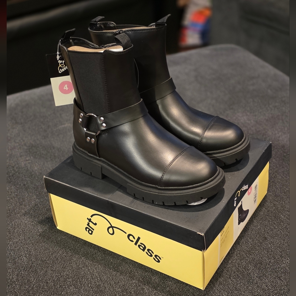 Art Class Black Crosby Girls Boots Big Kid Size 4
